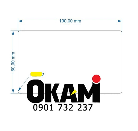 Decal in mã vạch PVC 100x60 150m