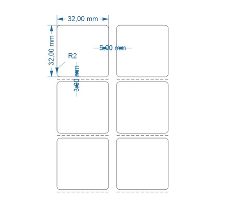 Decal in mã vạch 32x32 cuộn 100m