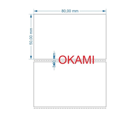 Decal in mã vạch 80x50 vuông góc x 50m