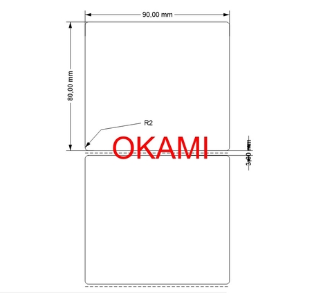 Decal in nhiệt 90x80 x1000 tem