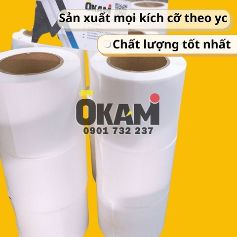 Decal máy in mã vạch 100x40 100m