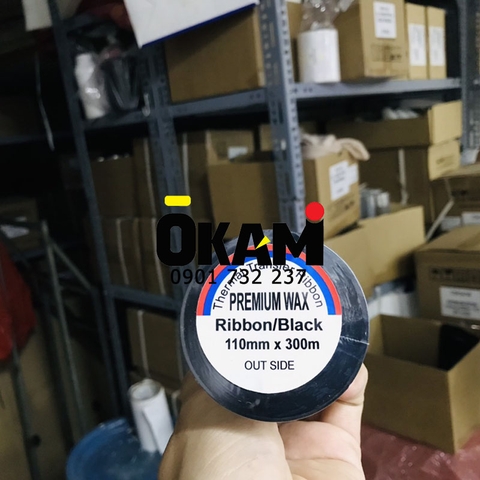 Mực in tem mã vạch Premium Wax 110x300