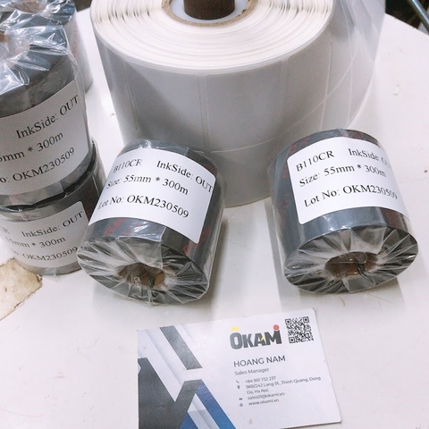 Decal in mã vạch 148mm x 210mm cuộn dài 150m