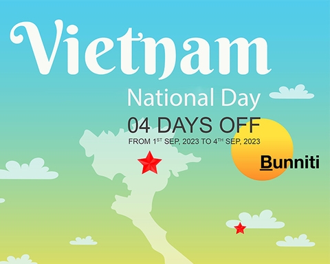 Bunniti announces operational schedule for Vietnam National Day