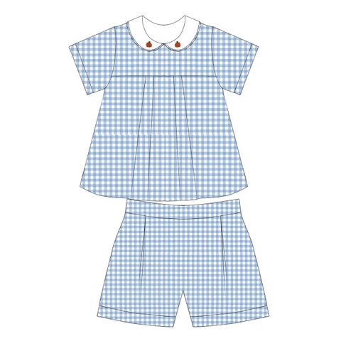 Embroidered Girl set design Bunniti BNGS298