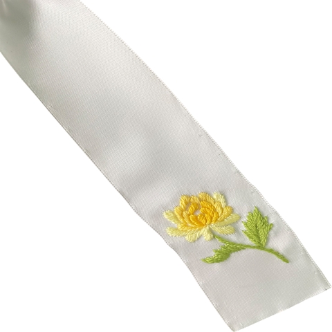 Hand embroidery hair bow BBW001