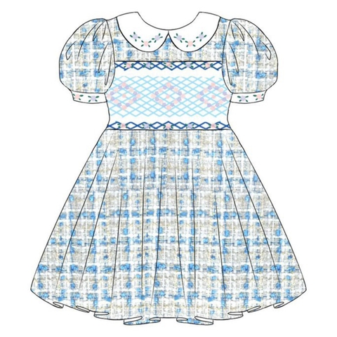 Hand smocked dress design Bunniti BND279