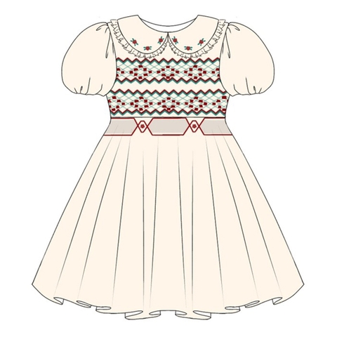 Hand smocked dress design Bunniti BND283