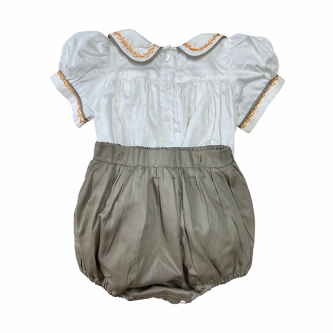 Hand smocked diaper set Bunniti BNS381