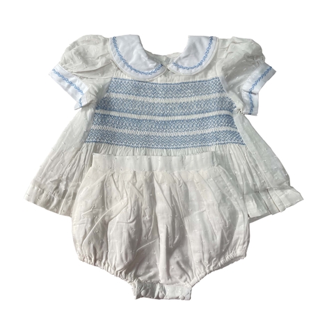 Hand smocked diaper set Bunniti BNS384