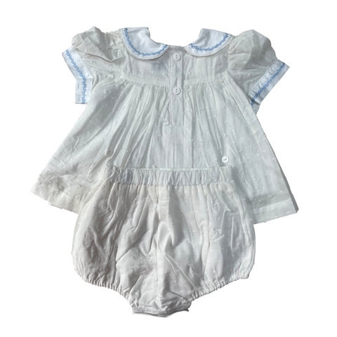 Hand smocked diaper set Bunniti BNS384
