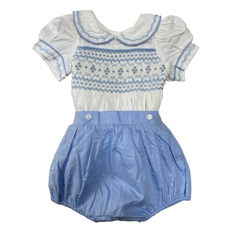 Hand smocked diaper set Bunniti BNS386