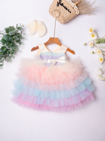 Rainbow Puffy Princess Dress Bunniti CCA288
