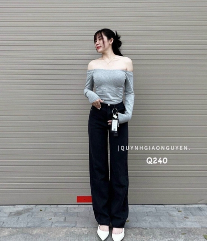 QUẦN JEAN SUÔNG MÀU KHÓI ZRF