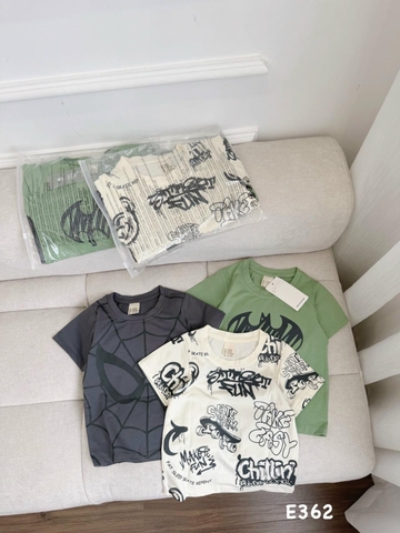 - SET 3 ÁO BÉ TRAI BATMAN TAKE EASY be xanh xám