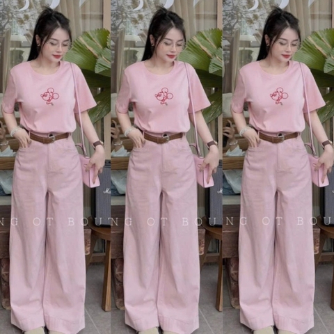 QUẦN JEAN SUÔNG HỒNG LI SAU