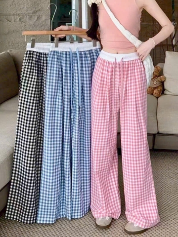 QUẦN SUÔNG KẺ CẠP TRẮNG QC