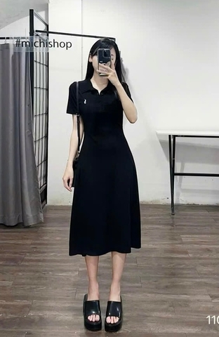 VÁY POLO TĂM XOÈ THÊU NGỰA CÚC NGỰC