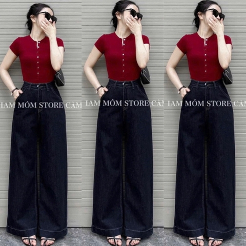 QUẦN JEAN SUÔNG XANH THAN GẤU TO