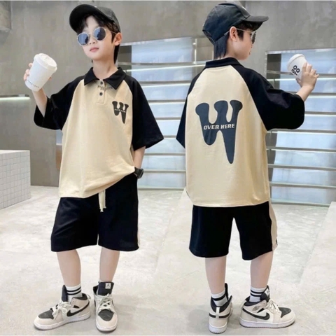 BỘ ĐÙI SZ ĐẠI MÀU BE PHỐI CHỮ W