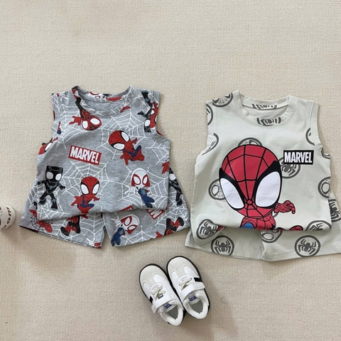 - SET 2 BỘ ĐÙI BÉ TRAI BA LỖ MARVEL ghi trầm