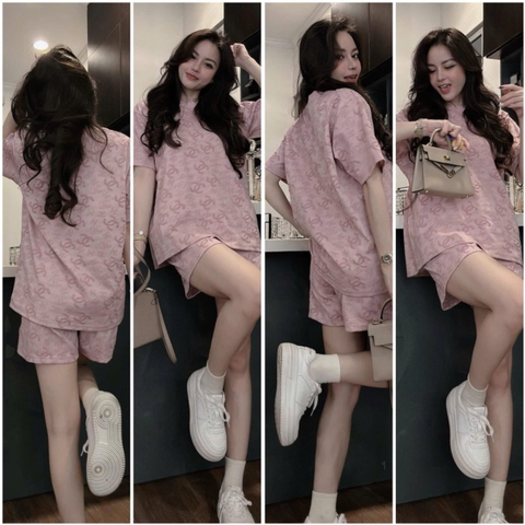 BỘ CỘC CLN IN TRÀN MÀU HỒNG