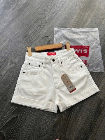 QUẦN SOOC TRĂNG LEVIS GẬP GẤU TUỒN XỊN