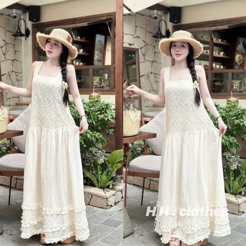 VÁY REN 2S PHỐI CHÂN THÔ