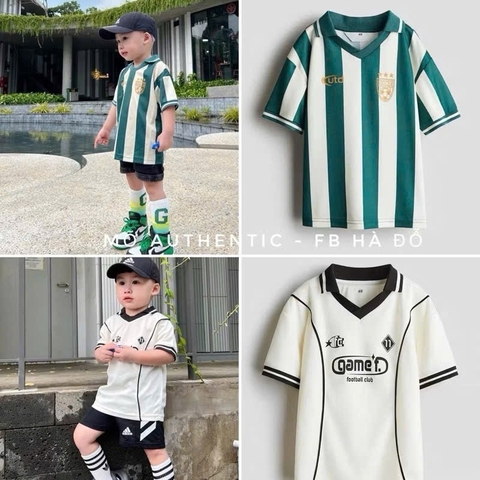 - SET 2 BỘ ĐÙI BÉ TRAI THỂ THAO trắng xanh sọc