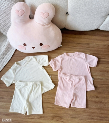 - SET 2 BỘ BÉ GÁI THÔNG HƠI TRƠN hồng be