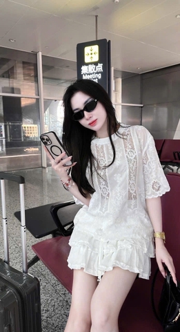 ÁO SƠ MI THÔ BOIL THÊU CHÂN HOA QCCC