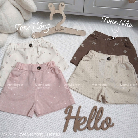 SET 2 QUẦN ĐÙI THÔ HOA BG