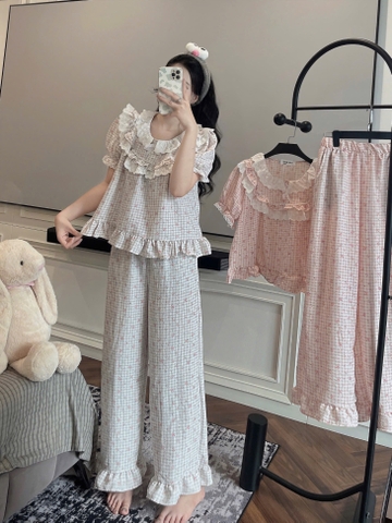 BỘ KẺ HÌNH HOA CỔ BÈO PHỐI REN