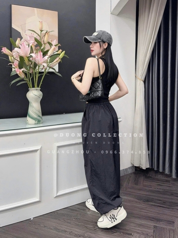 QUẦN GIÓ BOM BO GẤU 2 MÀU ĐEN XANH