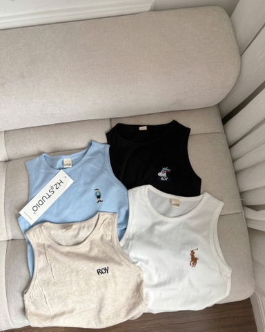 - SET 4 ÁO BÉ TRAI BA LỖ THÊU HƯƠU ROY