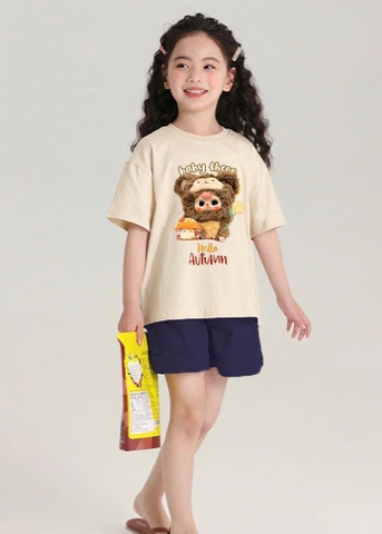 - BỘ ĐÙI BÉ GÁI SIZE ĐẠI ÁO BE BABY3 QUẦN THAN