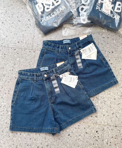 QUẦN SHORT JEAN XANH PULL BEAR VNXK