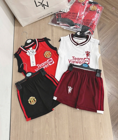 - SET 2 BỘ ĐÙI BÉ TRAI THỂ THAO BA LỖ TEAMVIEW đỏ trắng