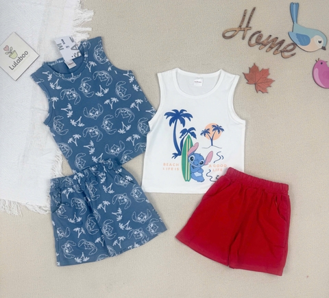 - SET 2 BỘ ĐÙI BÉ TRAI BA LỖ CÂY DỪA xanh trắng