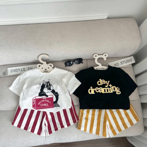 - SET 2 BỘ ĐÙI BÉ TRAI day dreaming QUẦN SỌC