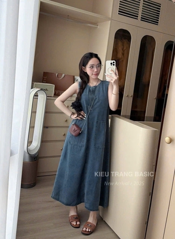 VÂY BÒ XN KÈM TÚI NỮ