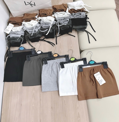 SET 5 QUẦN ĐÙI BÉ TRAI đen nâu xám trắng 5261