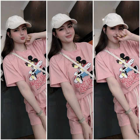 BỘ ĐÙI CỘC MICKY MÀU HỒNG