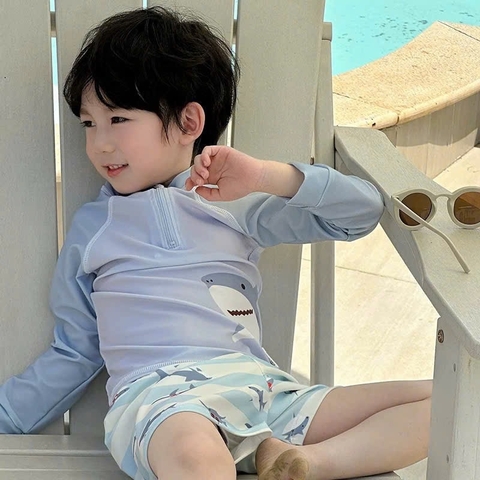 - SET BƠI BÉ TRAI XANH CỔ KHOÁ CÁ MẬP