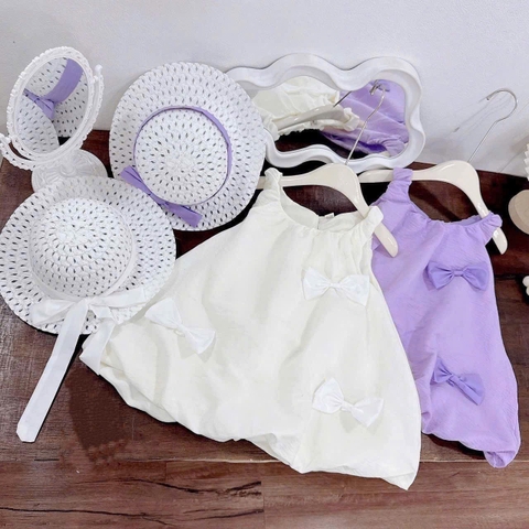 VÁY BÍ BA LỖ ĐÍNH NƠ KÈM MŨ BG