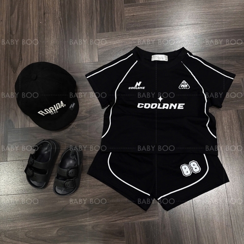 - BỘ ĐÙI BÉ TRAI ĐEN VIỀN TRẮNG COOLANE