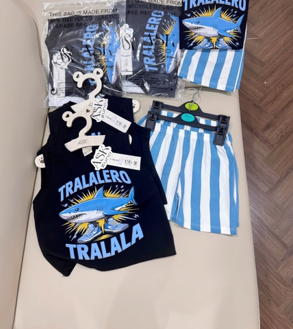 BỘ BA LỖ QUẦN KẺ TRALALERO B