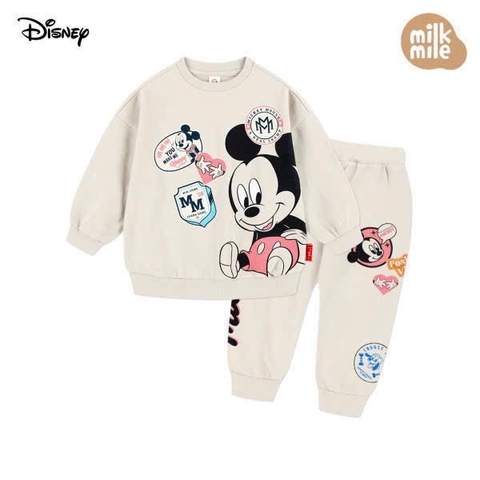 - BỘ BÉ TRAI GÁI NỈ SIZE ĐẠI CHỮ M MICKEY