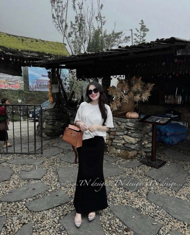 - CHÂN VÁY ĐEN UMI ĐUÔI CÁ