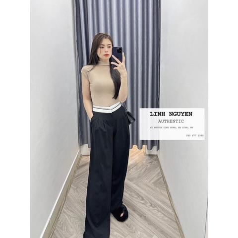 QUẦN SUÔNG RUBY CẠP TRẮNG SỌC ZARA